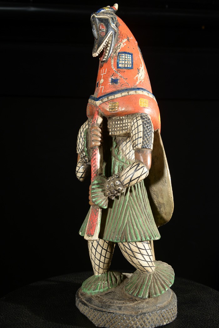 Statue Masque Zamble - Gouro - Côte d'Ivoire