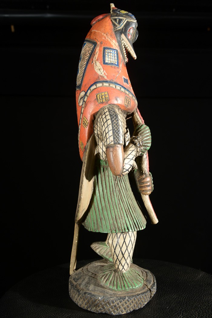 Statue Masque Zamble - Gouro - Côte d'Ivoire
