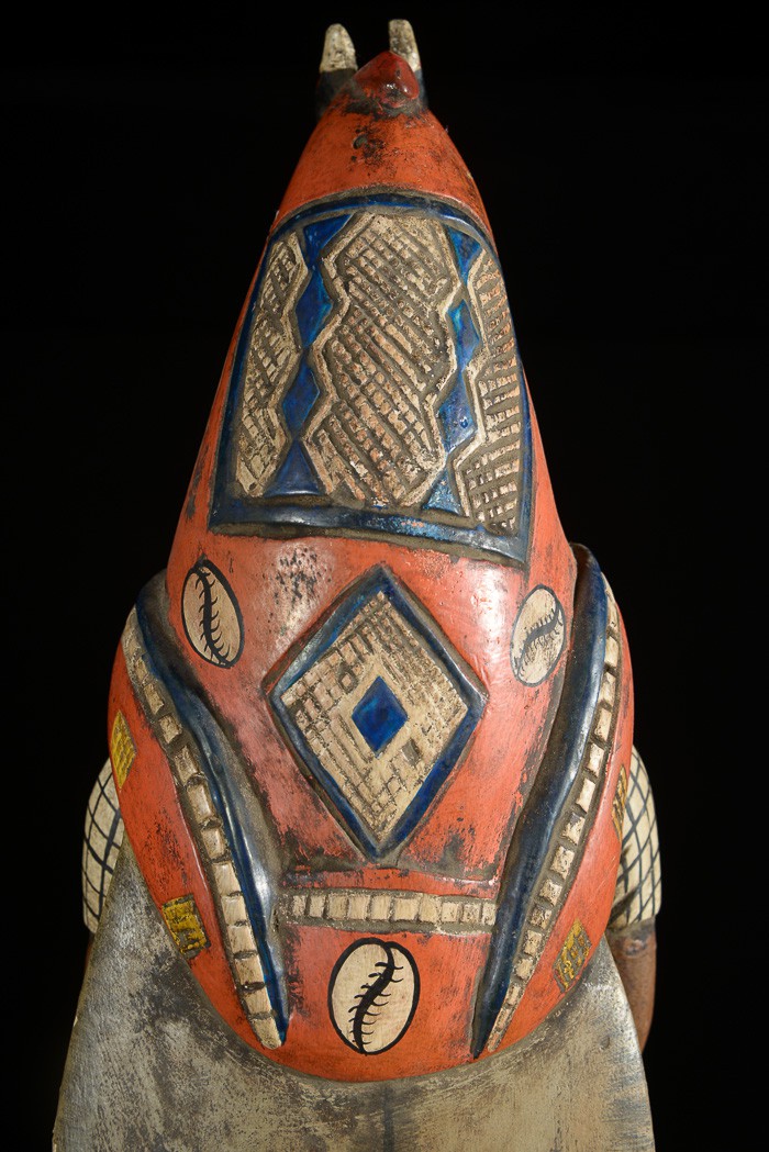 Statue Masque Zamble - Gouro - Côte d'Ivoire