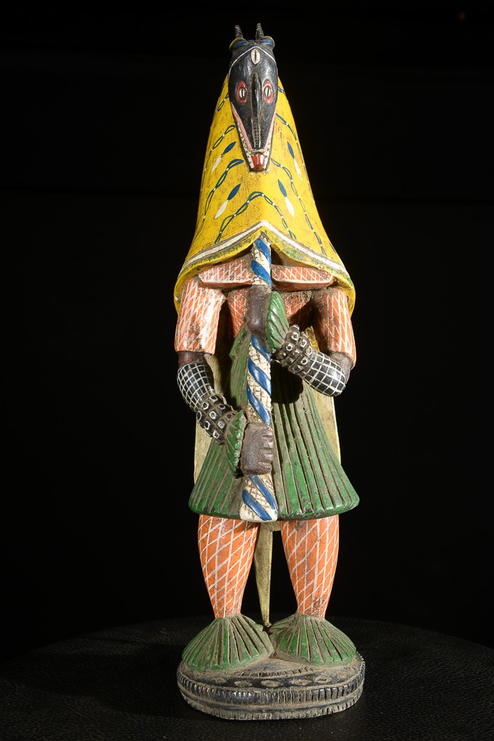 Statue Masque Zamble - Gouro - Côte d'Ivoire