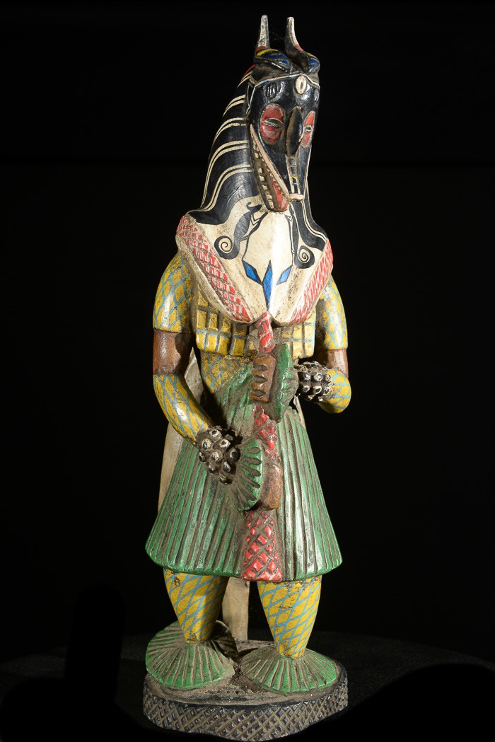 Statue Masque Zamble - Gouro - Côte d'Ivoire