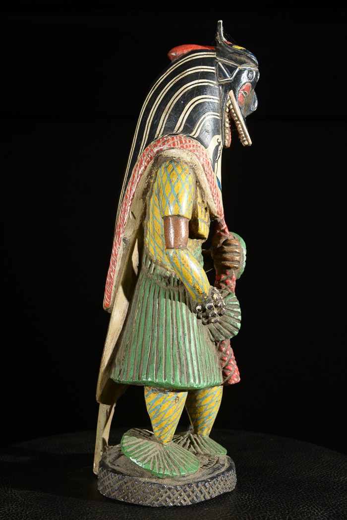 Statue Masque Zamble - Gouro - Côte d'Ivoire