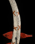 Grande cuillère en bois polychrome - Bidjogo - Guinée Bissau