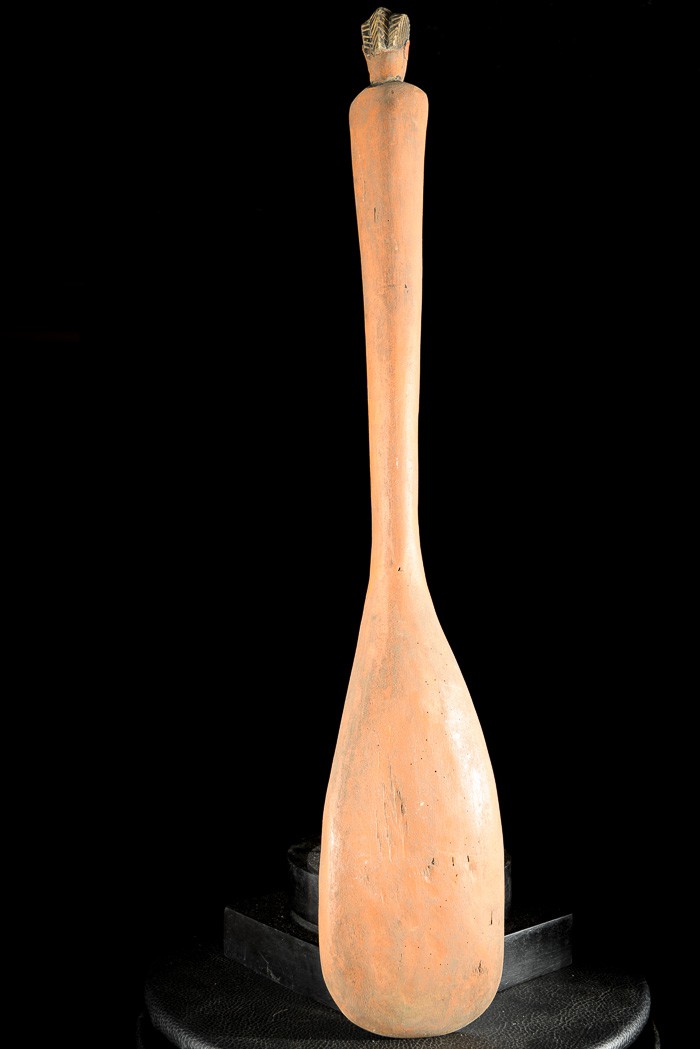 Grande cuillère en bois polychrome - Bidjogo - Guinée Bissau