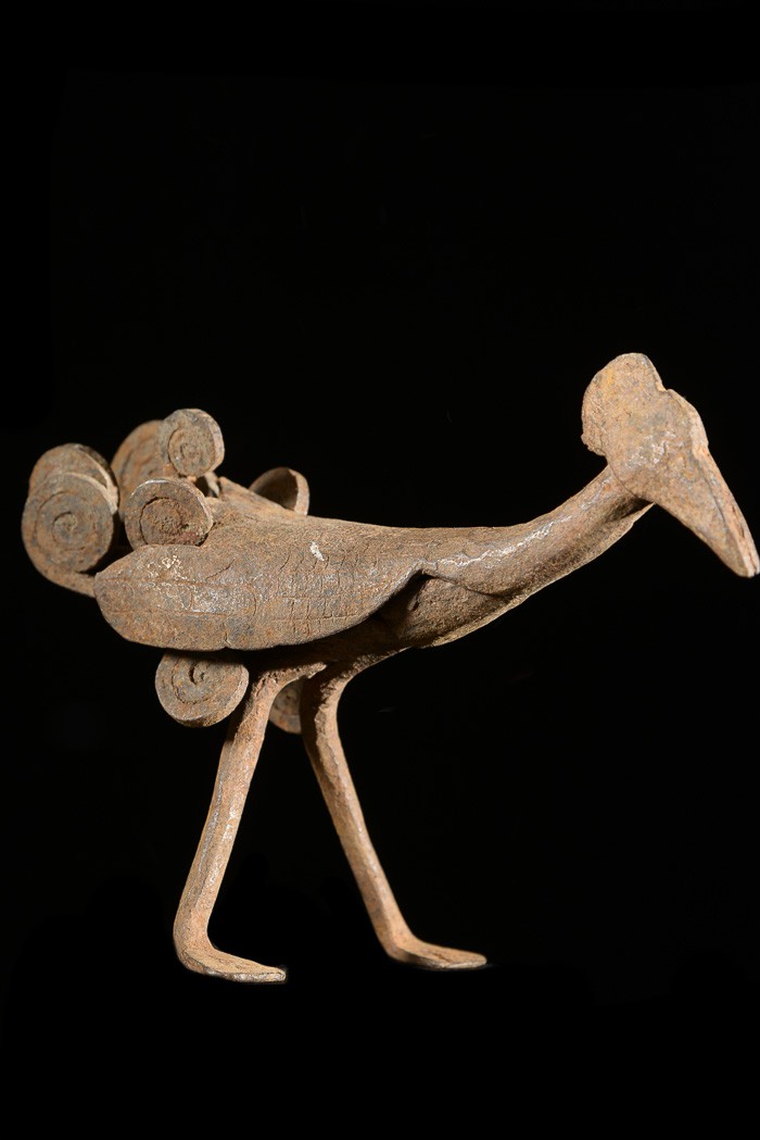 Monnaie primitive en fer noir pintade - Lobi - Burkina Faso