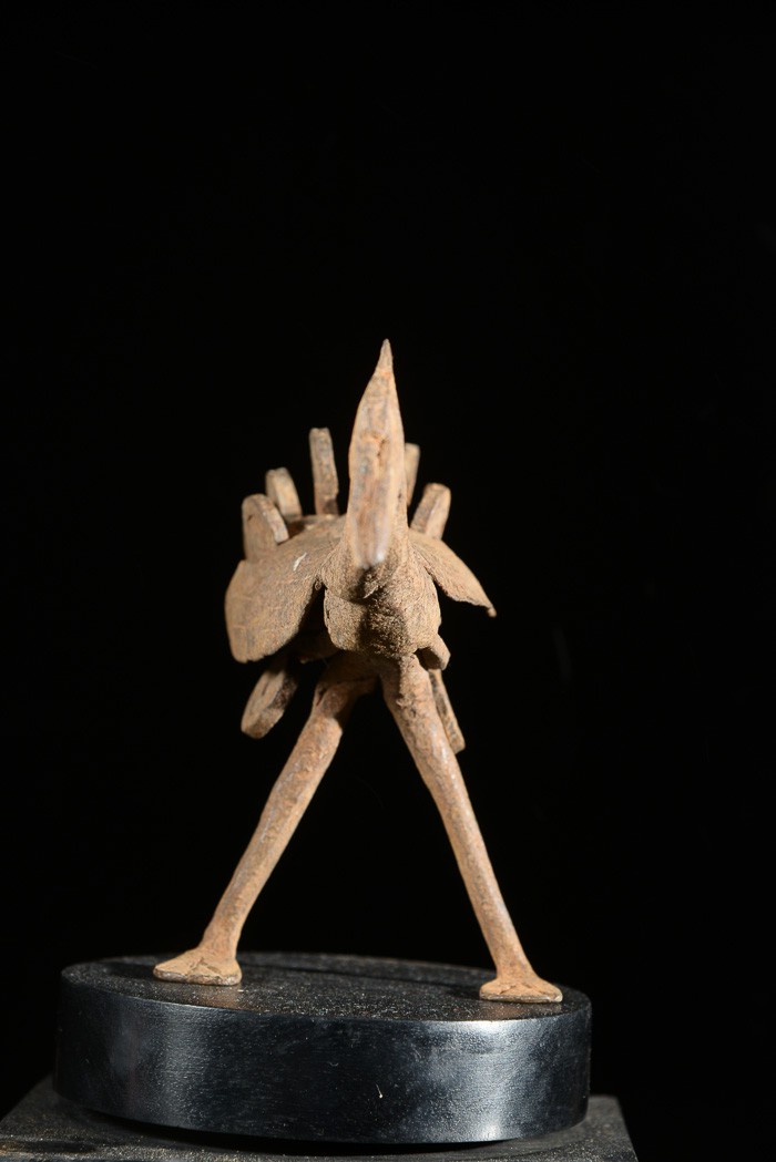 Monnaie primitive en fer noir pintade - Lobi - Burkina Faso
