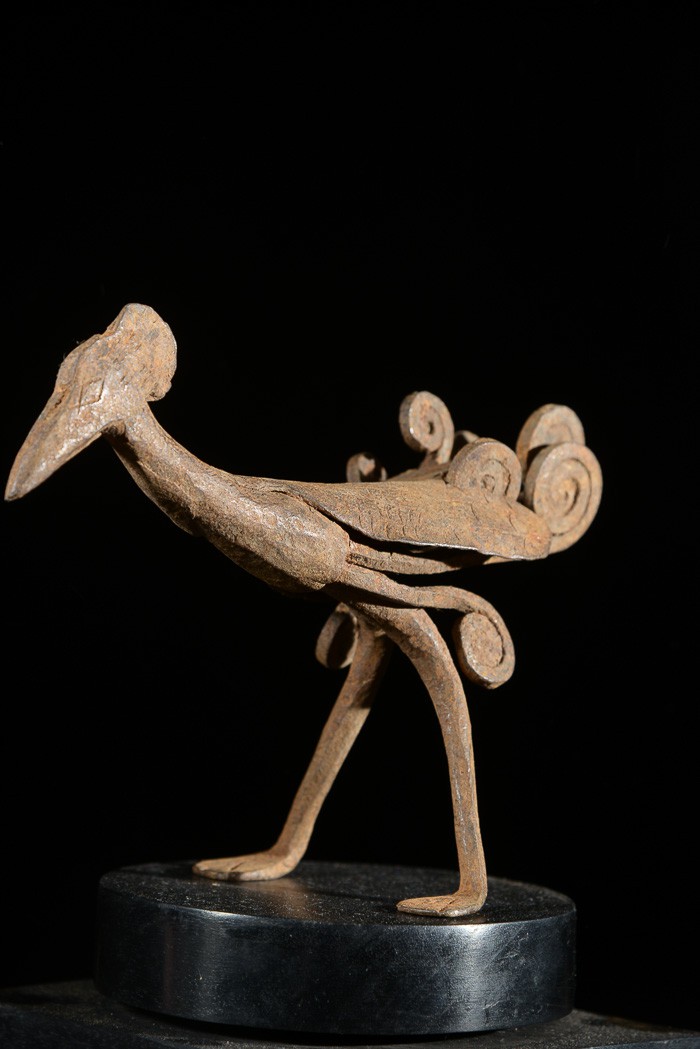 Monnaie primitive en fer noir pintade - Lobi - Burkina Faso