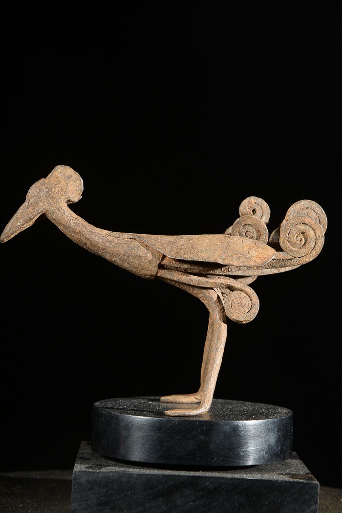 Monnaie primitive en fer noir pintade - Lobi - Burkina Faso