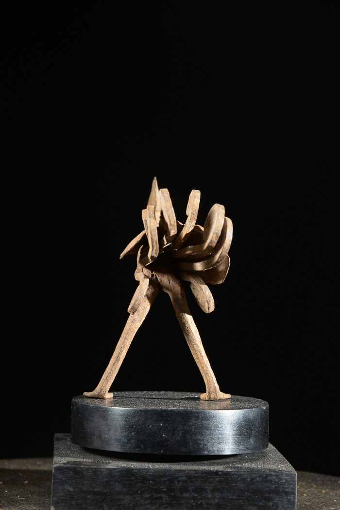 Monnaie primitive en fer noir pintade - Lobi - Burkina Faso