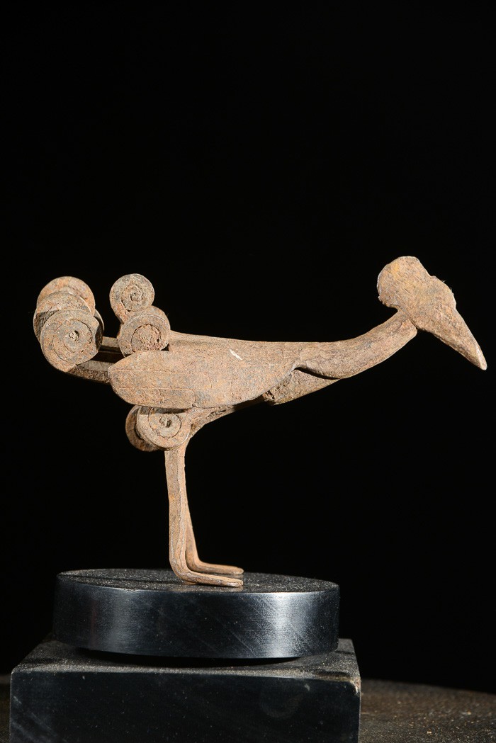 Monnaie primitive en fer noir pintade - Lobi - Burkina Faso