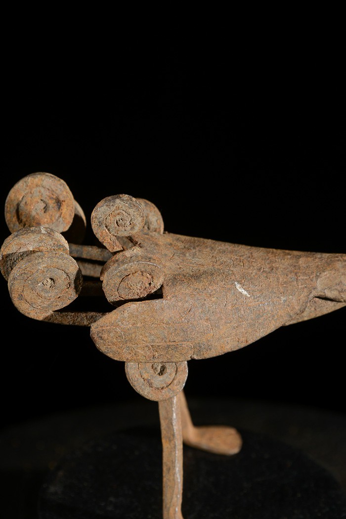 Monnaie primitive en fer noir pintade - Lobi - Burkina Faso