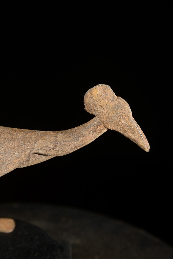 Monnaie primitive en fer noir pintade - Lobi - Burkina Faso
