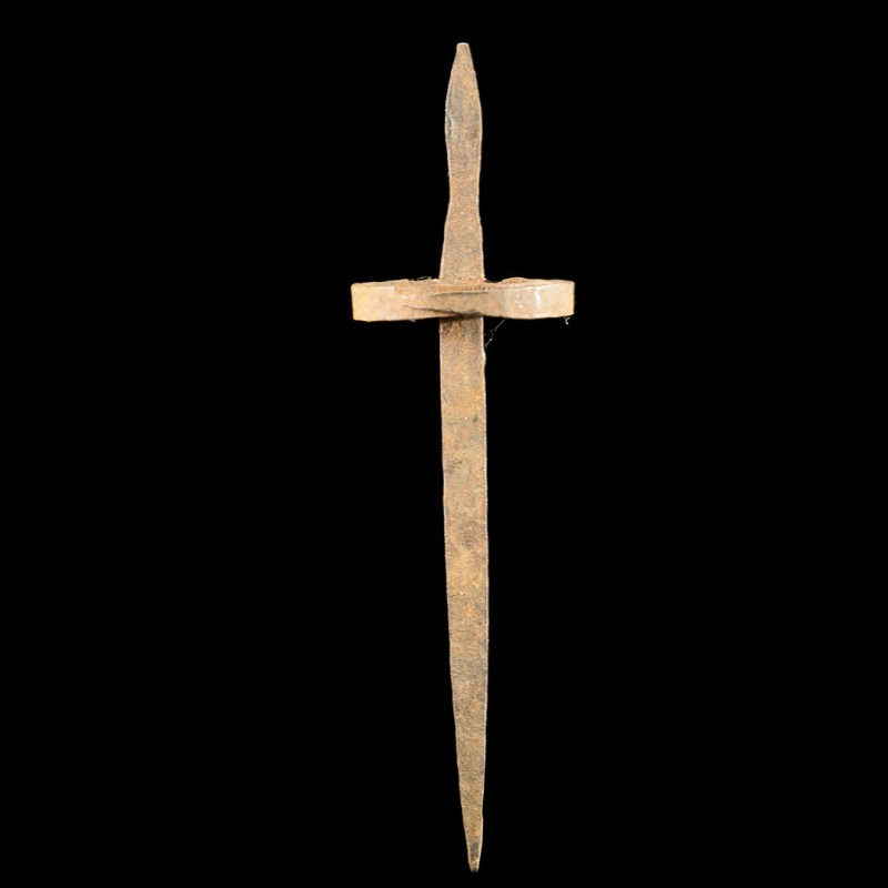 Monnaie primitive en fer noir - Mumuye - Nigeria