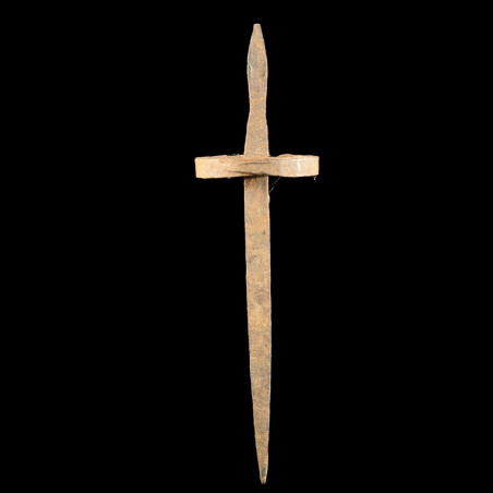 Monnaie primitive en fer noir - Mumuye - Nigeria