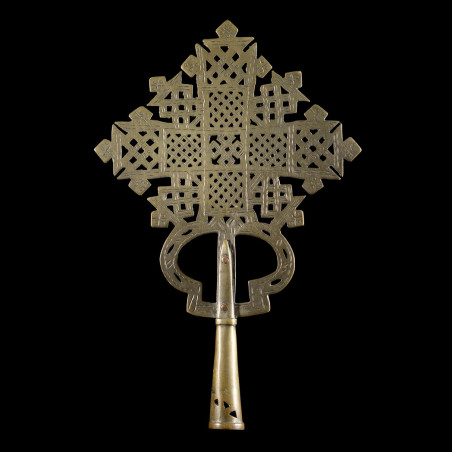 Croix processionnelle Copte Maskal - Amahara - Ethiopie