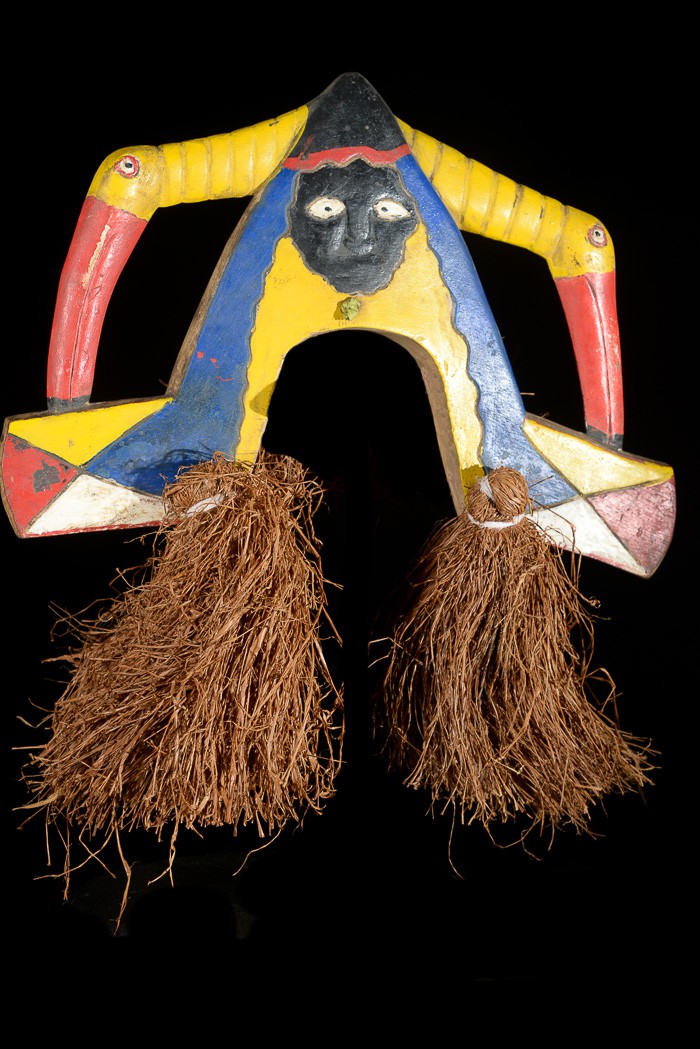 Casque cimier polychrome - Bidjogo - Guinée Bissau