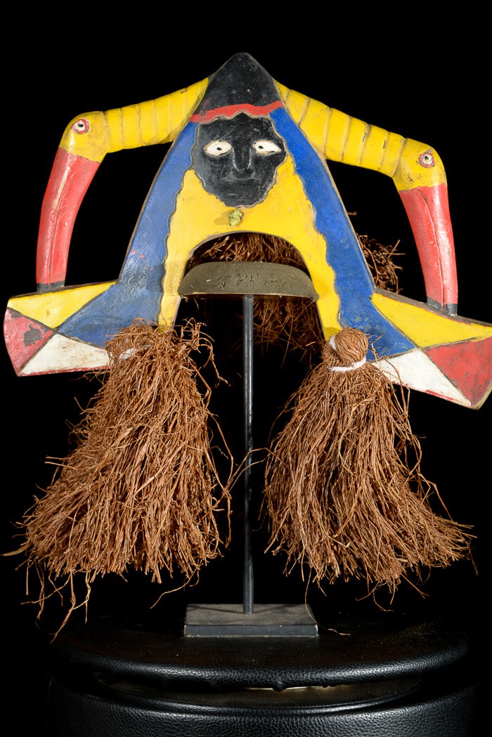 Casque cimier polychrome - Bidjogo - Guinée Bissau