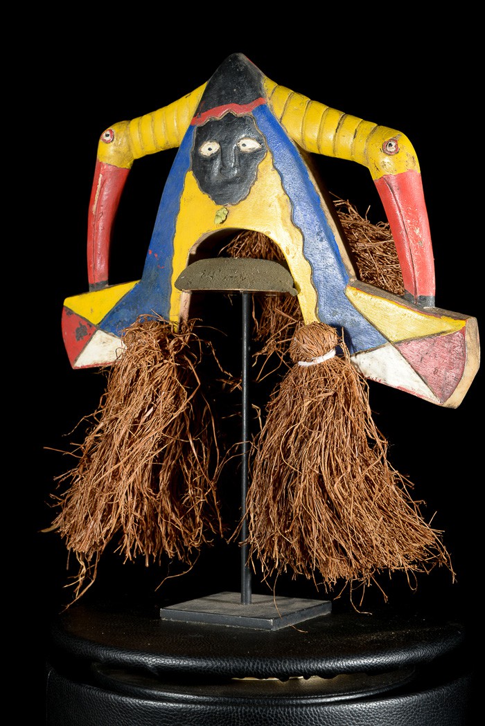 Casque cimier polychrome - Bidjogo - Guinée Bissau
