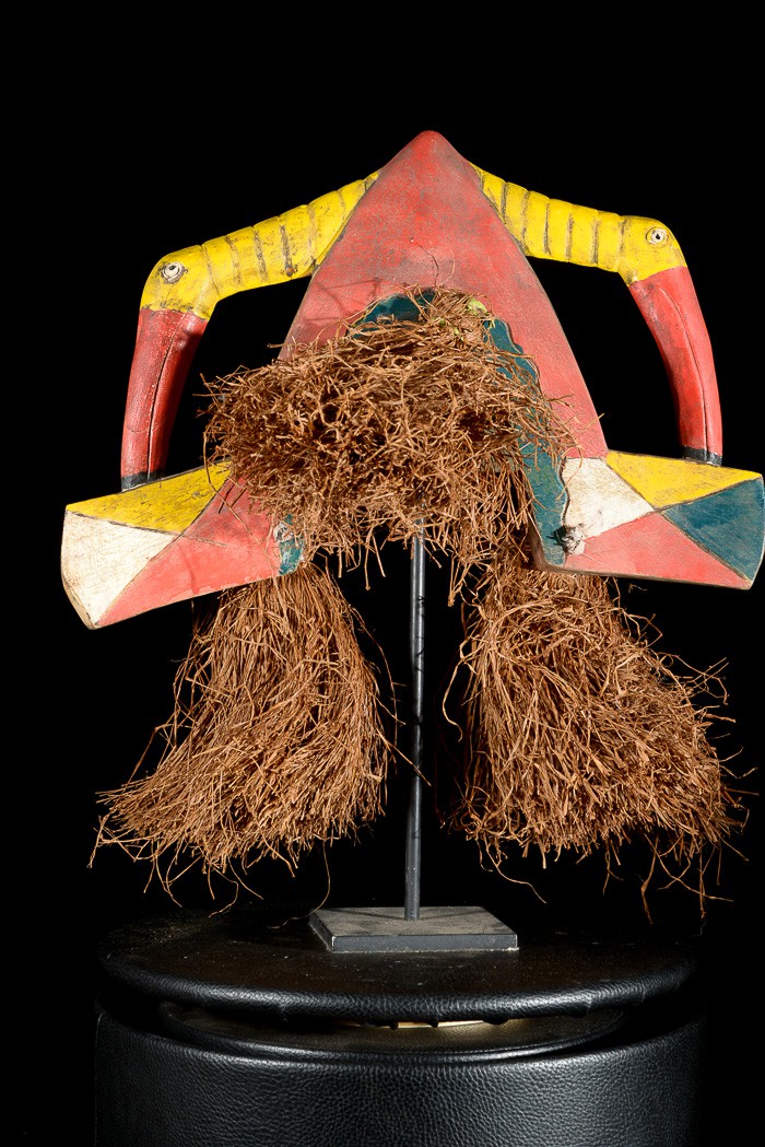 Casque cimier polychrome - Bidjogo - Guinée Bissau