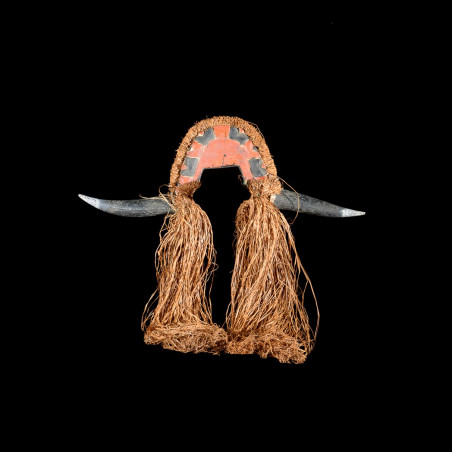 Casque cimier polychrome Buffle - Bidjogo - Guinée Bissau