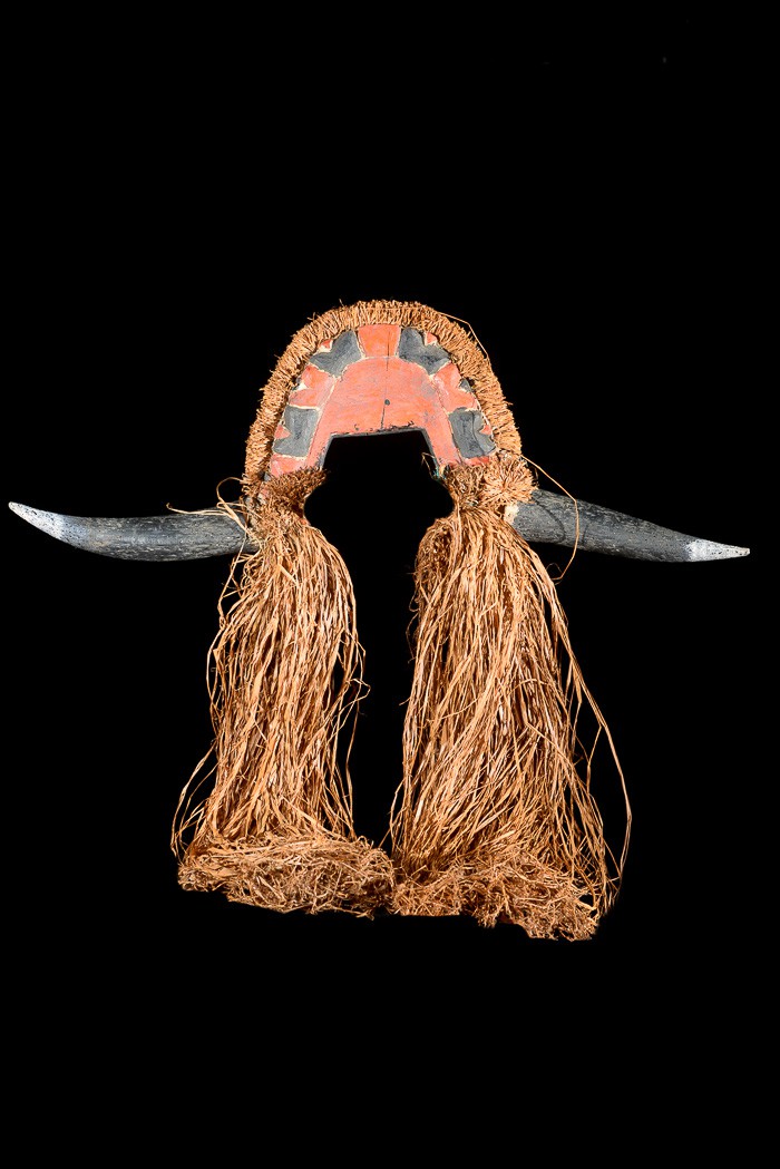 Casque cimier polychrome Buffle - Bidjogo - Guinée Bissau