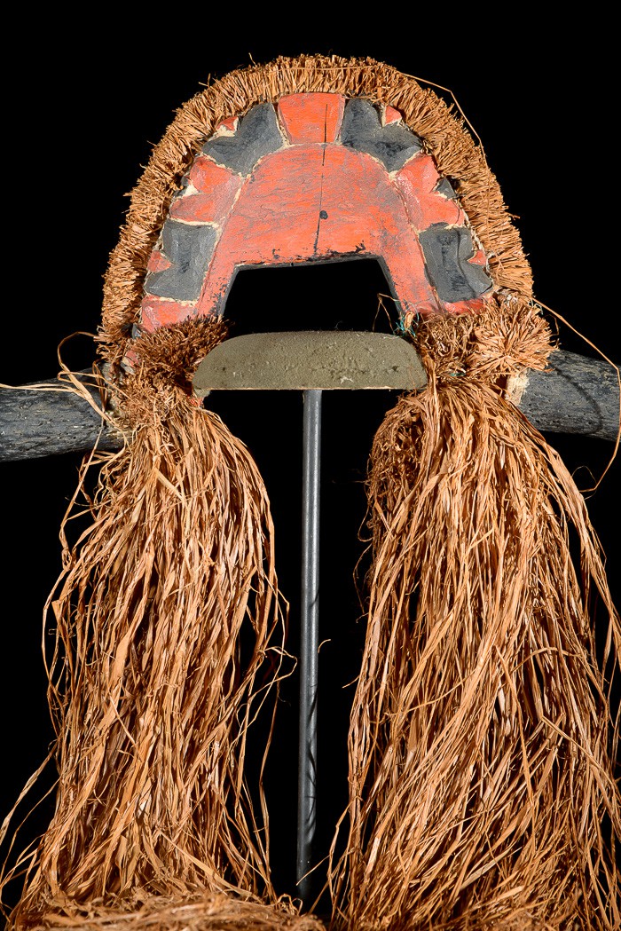 Casque cimier polychrome Buffle - Bidjogo - Guinée Bissau