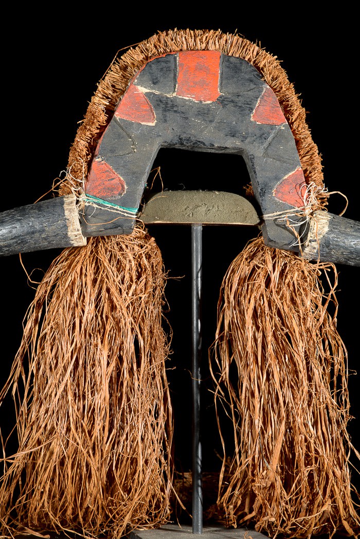 Casque cimier polychrome Buffle - Bidjogo - Guinée Bissau