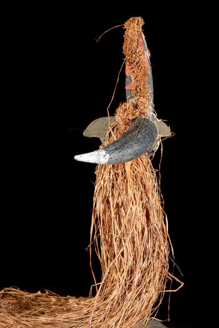 Casque cimier polychrome Buffle - Bidjogo - Guinée Bissau