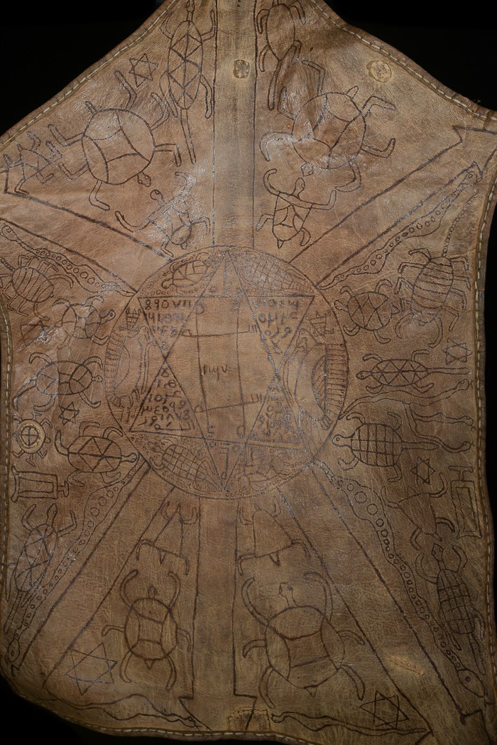Représentation du monde en cuir - Haoussa - Niger