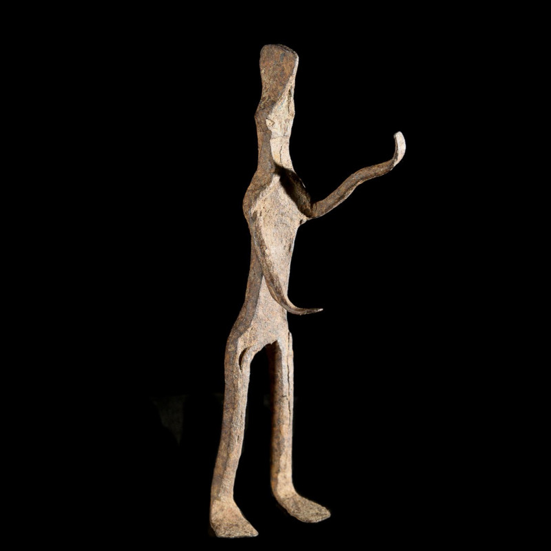 Figure rituelle en fer noir - Konkomba - Togo / Ghana