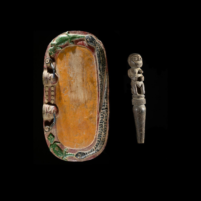 Plateau de divination Oracle Fa Ifa - Yoruba - Nigeria