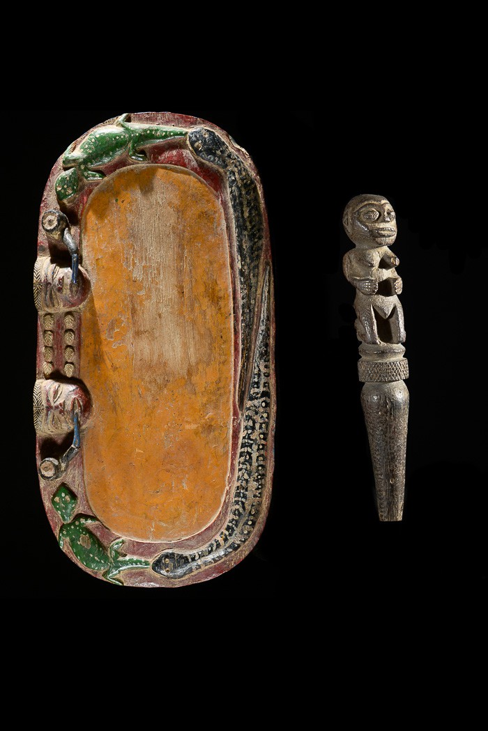 Plateau de divination Oracle Fa Ifa - Yoruba - Nigeria