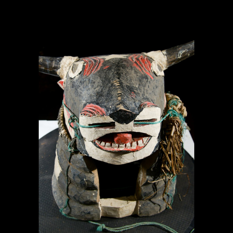 Masque Taureau Sauvage Essenie - Bidjogo / Bidyogo - Guinee Biss