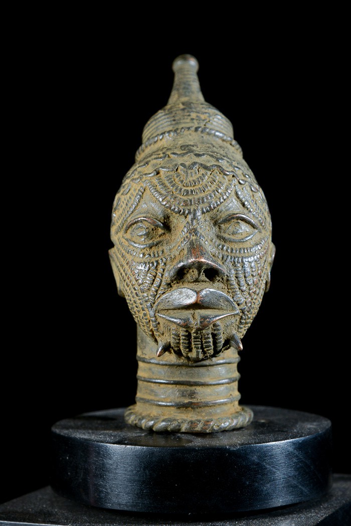Tête en bronze - Lulua / Luluwa - RDC Zaire