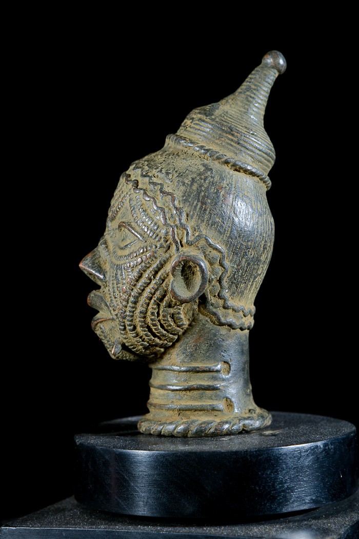 Tête en bronze - Lulua / Luluwa - RDC Zaire