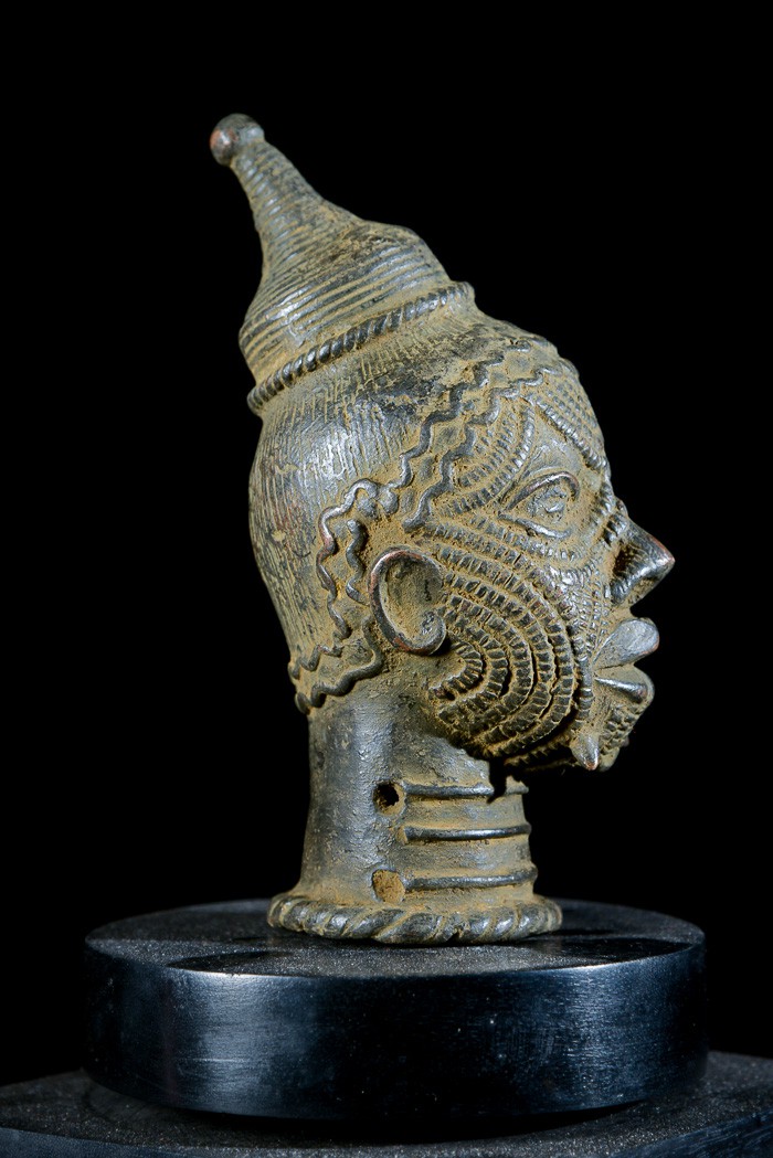 Tête en bronze - Lulua / Luluwa - RDC Zaire