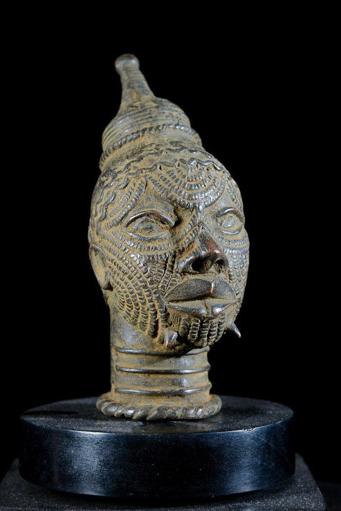 Tête en bronze - Lulua / Luluwa - RDC Zaire