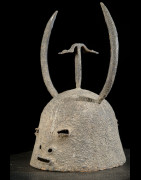 Casque en fer noir - Dogon - Mali