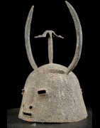 Casque en fer noir - Dogon - Mali