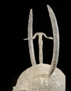 Casque en fer noir - Dogon - Mali