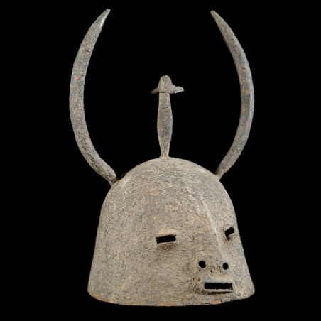 Casque en fer noir - Dogon - Mali