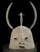 Casque en fer noir - Dogon - Mali