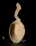 Grande cuillère en bois polychrome - Bidjogo - Guinée Bissau