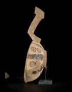 Grande cuillère en bois polychrome - Bidjogo - Guinée Bissau