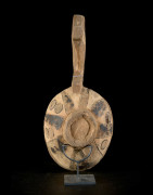Grande cuillère en bois polychrome - Bidjogo - Guinée Bissau