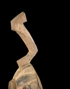 Grande cuillère en bois polychrome - Bidjogo - Guinée Bissau