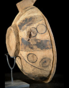 Grande cuillère en bois polychrome - Bidjogo - Guinée Bissau