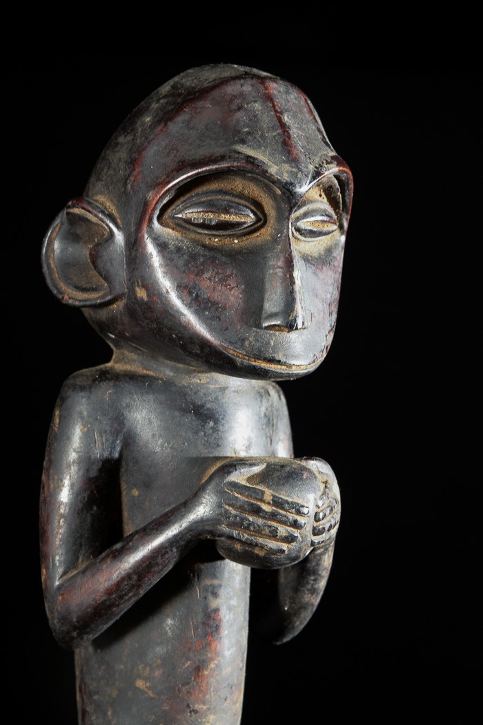 Statue cultuelle singe - Tabwa - RDC Zaire
