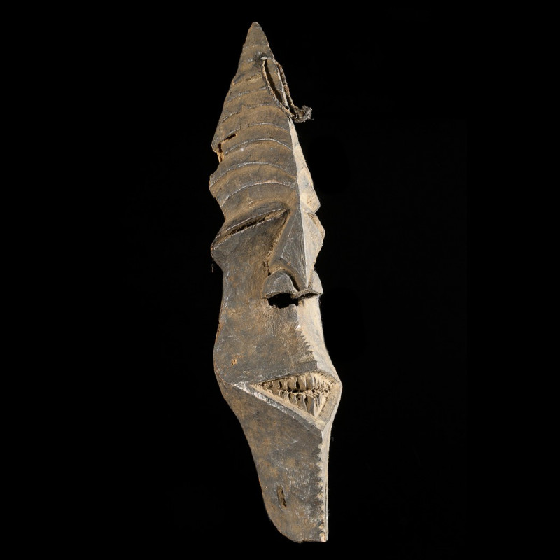 Masque casque polychrome - Kuba / Biombo  - RDC Zaire