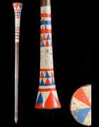 Canne polychrome Ndebele - Afrique du sud